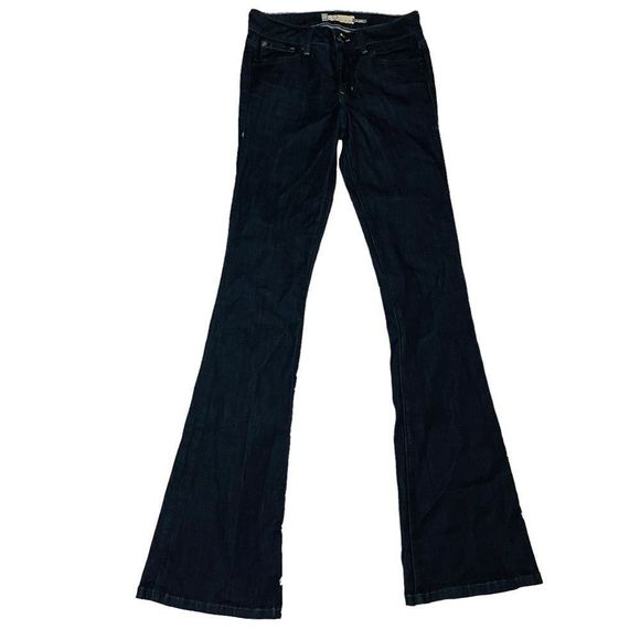 EUC Level 99 Flare Jeans in Rinse 26 2 Dark wash denim - Picture 15 of 15